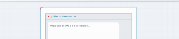 Campo de an&aacute;lisis de mensajes